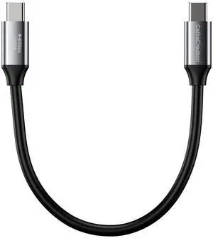Short USB4 Cable 0.5FT, Thunderbolt 4 Cable 40Gbps, 240W, 8K@60Hz, Compatible with Thunderbolt 3, Thunderbolt 4 and USB-C