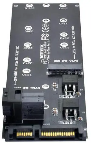 Vszerda SFF-8643 to U2 Kit NGFF M-Key to HD Mini SAS NVME PCIe SSD SATA Adapter for Motherboard