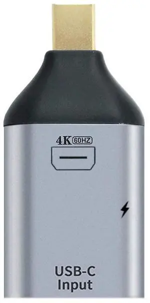 Vszerda USB-C Type C Female Source to Mini Displayport DP Sink HDTV & PD Power Adapter 4K 60hz 1080p for Phone & Laptop