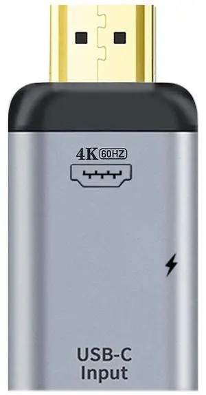 Vszerda USB-C Type C Female Source to HDMI Sink HDTV & PD Power Adapter 4K 60hz 1080p for Phone & Laptop