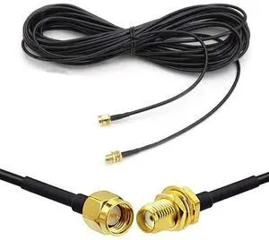 Vszerda 16ft SMA Extension Cable SMA Male to SMA Female RF Connector Adapter WiFi Antenna Extension Cable for Wireless Router, Bridge External WiFi Antenna