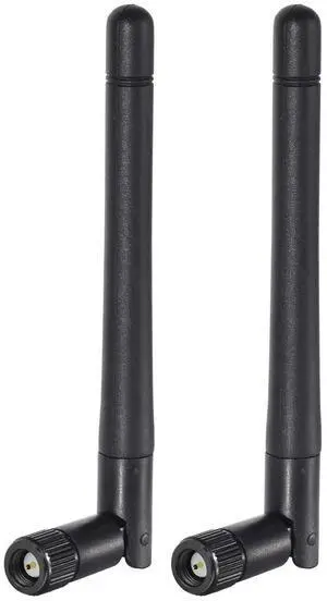 Vszerda Dual Band WiFi Antenna 3dBi SMA Male Antenna(2-Pack) for Wireless Vedio Security IP Camera Recorder Surveillance Recorder Truck Trailer Rear View Backup Camera Reversing Monitor