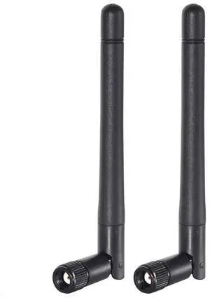 Vszerda Dual Band WiFi 2.4GHz 5GHz 5.8GHz 3dBi MIMO RP-SMA Male Antenna (2-Pack) for WiFi Router Wireless Network Card USB Adapter Security IP Camera Video Surveillance Monitor