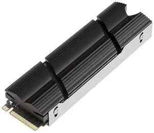 Vszerda M.2 SSD Heatsink, M.2 2280 SSD Cooler Aluminium M.2 Heatsink Cooler Double-Sided Heat Sink with Silicone Thermal Pads for PC / PS5 M.2 PCIE NVMe SSD (Black)