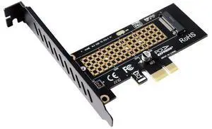Vszerda SK1 conversion card M.2 SSD NVME hard disk M.2 to PCI-E4.0X1X4X16 Expansion card supports the M.2 NVME PCI-e 4.0,3.0,2.0, 1.0, and supports the 2230/2242/2260/2280 SSD of the M.2 NVME protocol