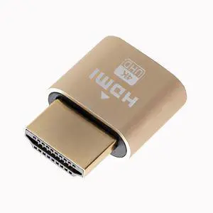 Vszerda 4K HDMI Dummy Plug, Virtual Monitor Emulator, Headless Display Adapter, EDID Emulator, Supports 4096x2160@60Hz, 3840x2160@60Hz, 2560x1440@60Hz for Windows, Mac, Linux  Plug & Play (3PCS)