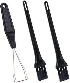 Vszerda Keycap Puller Stainless Steel Keycap Removal Tool with 2 Pcs Keyboard Cleaning Brush for Mechanical Keyboard
