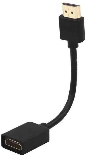 Vszerda HDMI Extension Cable Male to Female Adapter Short HDMI Extender Support 4K 3D Compatible with Google Chrome Cast, Roku Stick, HDTV, Laptop and PC