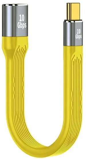 Vszerda Yellow USB 3.1 Type C Male Host to USB3.0 Type AF OTG Flat Slim FPC Data Cable 13cm for Laptop Phone Vszerda Yellow USB 3.1 Type C Male Host to USB3.0 Type AF OTG Flat Slim FPC Data Cable 13cm for Laptop Phone