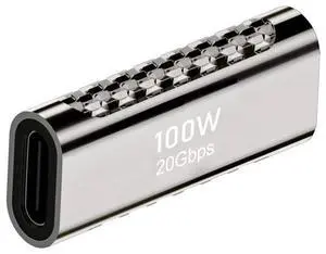 Vszerda USB4 Type C Female to Female 100W Power 20Gbps Data 8K Video Extender Adapter for USB4.0