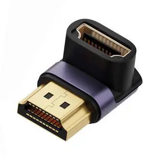 Vszerda 8K Cable HDMI Male to HDMI 2.1 Female Vertical 90 Degree Down Angled UHD Extension Adapter Support 8K 60hz HDTV