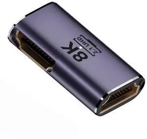 Vszerda 8K Cable HDMI Female to HDMI 2.1 Female 90 Degree Angled UHD Extension Gold Converter Adapter Support 8K 60hz HDTV