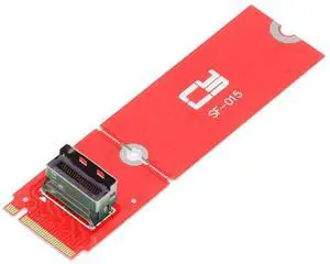Vszerda Card PCI-E 5.0 M.2 M-Key to MCIO Mini Cool Edge IO Female Host Adapter for PCIe Nvme SSD 2280 2230