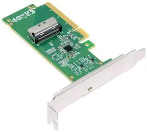 Vszerda Card PCIE5.0 PCI-Express 8X to MCIO 8i Mini Cool Edge IO SFF-TA-1016 VROC Adapter for Mainboard SSD Graphics Card