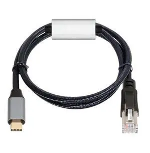 Vszerda Cable USB-C to Ethernet Cable USB Type-C to RJ45 Male Cord Directly Connected 1000Mbps Gigabit LAN Network Compatible with Thunderbolt3