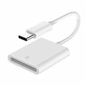 Vszerda USB 2.0 Type C USB-C to Standard SD SDXC SDHC Card Reader Adapter Compatible with MAC Laptop Tablet Phone
