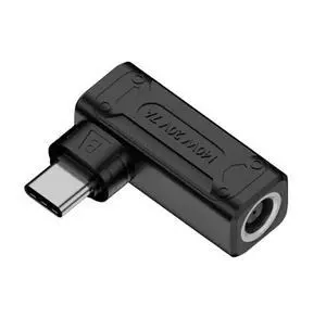 Vszerda Adapter 140W 100W DC Jack 7.4x5.0mm Input to USB-C Type-C Angled 90 Degree Power Plug Charge Adapter for Laptop Phone