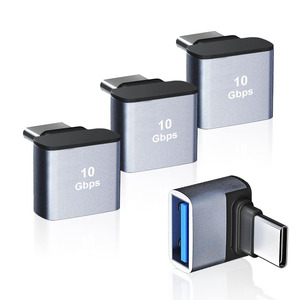 4 Adaptateurs USB-C Vers USB-A – Aluminium – Compatible Téléphone, Tablette, PC