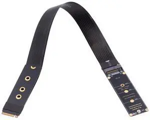 Vszerda Adapter NGFF M-Key NVME Male to Female Extension PCI Express Cable 30cm PCI-E 4.0 for Mainboard SSD 2230/2242/2260/2280