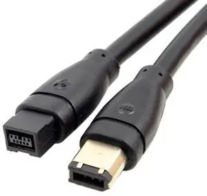 Vszerda IEEE 1394 Firewire 800 9-pin to 6-pin Cable FireWire 800 to 400 9p to 6p Capture Cord 1.8m