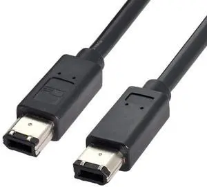 Vszerda IEEE 1394 Firewire 400 6-pin to 6-pin Cable FireWire 400Mbps 6p to 6p Capture Cord 1.8m