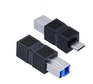Vszerda 2pcs/lot USB 3.0 Type-B Male to USB3.0 Type-C Male Female Adapter Extension 5Gbps for Disk SSD Camera Data