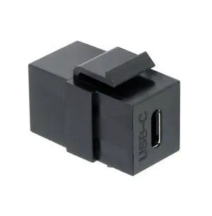 Vszerda USB2.0 USB-C Female to Type-C Female Extension Keystone Jack Coupler Adapter for Wall Plate Panel USB Cable