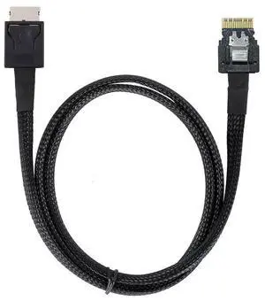 Vszerda Slimline Cable OcuLink PCIe PCI-Express SFF-8611 4i to SFF-8654 SSD Data Active Cable 50cm