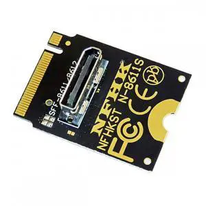 Vszerda Adapter 2230 PCI-E4.0 M.2 M-Key to Oculink SFF-8612 SFF-8611 Vertical Host Adapter for NVME U.2 SSD eGPU