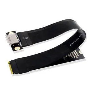 Vszerda 2280 NGFF PCI-E4.0 M.2 M-Key to Oculink SFF-8612 SFF-8611 Host Cable 15cm for NVME U.2 SSD Egpu