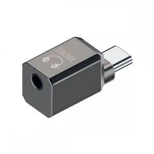Vszerda Audio Adapter Type C USB-C to DAC 3.5mm HiFi Audio AUX & MIC Sound Card 384kHz 32bit Adapter KT02H20 Compatible OMTP CTIA with Laptop Tablet Phone