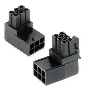 Vszerda 2pcs/lot ATX 6Pin Male to Female 90 Degree Up Down Angled Power Header Adapter for GPU Graphics Card