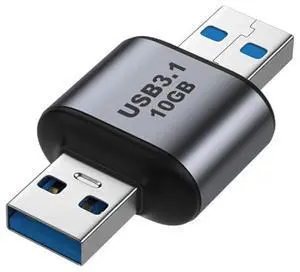 Vszerda Adapter USB 3.0/3.1 Type A Male to USB 3.0/3.1 A Male Data Adapter 10Gbps Extension for Laptop Desktop