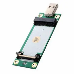 Vszerda Adapter Mini PCI-E Wireless WWAN to USB Adapter Card with SIM Card Slot Module Testing Tools for 3G/4G/5G LTE Wireless Module Modem Card