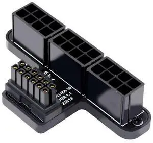 Vszerda Adapter 12VHPWR ATX3.0 PCI-E 5.0 Power Modular to Three ATX 8P Adapter for 4080 5090TI 16Pin 12+4P Graphics Card (Down Angled 90 Degree)