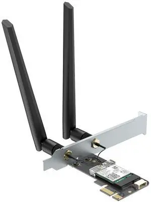WiFi 6 PCIe Card for Desktop, Bluetooth 5.2, AX200NGW chip, Dual Band Wireless Adapter with MU-MIMO, OFDMA,Ultra-Low Latency, Supports Windows 11/10 (64bit)