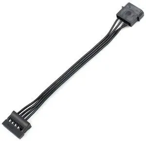 Vszerda 4 Pin IDE Female Molex to Dual SATA Power Cable IDE to SATA Optical Drive Hard Disk Serial Power Cable 1PCS