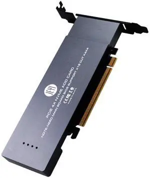 Vszerda iHyper-Pro M.2 X16 to 4X PCIE 4.0 GEN4 Expansion Card Supports NVMe M.2 m Key 2280 up to 32Gbps for VROC NVMe Raid (iHyper-Pro)