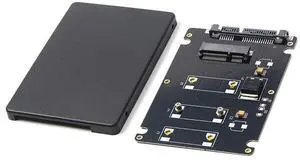 Vszerda New Mini Pcie mSATA Adapter SSD to 2.5 inch SATA3 Adapter Card with Case SATA Adapter Stock with Screws