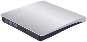 Vszerda External DVD CD Drive Compatible for Laptop USB 3.0 External DVD-RW Player CD Drive, Optical Burner Writer Rewriter for Mac Computer Notebook Desktop PC Windows 7/8/10, Slim White