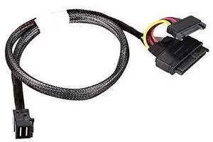 Vszerda 50CM HD Mini-SAS(SFF-8643) to U.2 (SFF-8639) NVMe SSD Cable