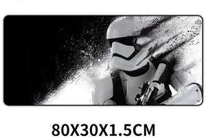 Vszerda 80x30cm Star Wars Gaming Mouse Pad XXL Computer Mousepad Large XL Rubber Desk Keyboard Mouse Pad Mat Gamer for Call of Duty 3 Gaming Mouse Pad 01