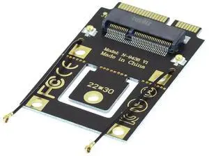 Vszerda M.2 Key-A NGFF to Mini PCI-E PCI Express Converter Adapter for 9260 8265 7260 WIFI6 WIFI7 AC Card Vszerda M.2 Key-A NGFF to Mini PCI-E PCI Express Converter Adapter for 9260 8265 7260 WIFI6 WIFI7 AC Card