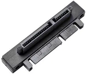 Vszerda 90 Degree Down Angled SATA 22Pin 7+15 Male to SATA 22P Female Extension Convertor Adapter Vszerda 90 Degree Down Angled SATA 22Pin 7+15 Male to SATA 22P Female Extension Convertor Adapter