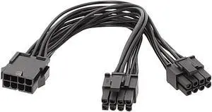 8Pin to dual 8Pin GPU Cable for Graphics Card Adding Two PCIExpress 8Pin Ports for Existing Video CardPSU Splitter 20CM 8Pin to dual 8Pin GPU Cable for Graphics Card Adding Two PCIExpress 8Pin Ports for Existing Video CardPSU Splitter 20CM
