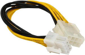 TICFOX Cavo Prolunga PSU 24 Pin Con ARGB 5V – Treccia In Silicone, Filo 16 AWG, 205 Mm, Con 6 Pettini Metallici