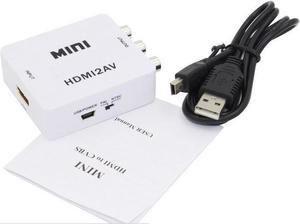 HDTV Mini Composite 1080P HDMI to 3RCA audio Video AV CVBS Adapter Converter