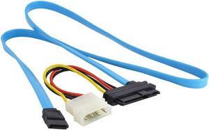2.3ft SFF-8482 SAS to SATA Adapter Cable,SAS Hard Disk Connected to Motherboard SATA Port Adapter Cable w/ 7 inch Molex 4pin Power Cable