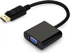 DisplayPort to VGA Active Adapter Converter Cable - DP to VGA - 1080p@60fps DisplayPort to VGA Active Adapter Converter Cable - DP to VGA - 1080p@60fps