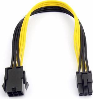 12 inch PCIe 6pin Male to Female Extension Power Cable,18AWG PCI-E 6-pin Power Extension for GPU Video Card